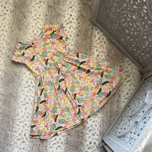 Emma & Elsa dress girls 3T tropical size 7 tropical beach flamingo Hawaiian